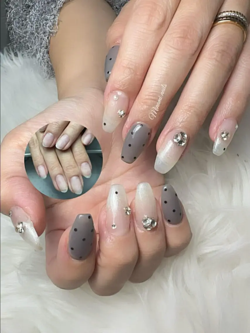 ネイル アートネイル オーロラネイル ガーリー キラキラネイル 韓国ネイル Minami Nailsのネイルデザイン