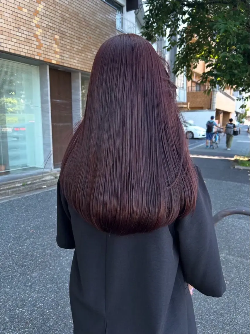 ロング ヘアカラー qpulaあいみ 透明感カラーのヘアスタイル