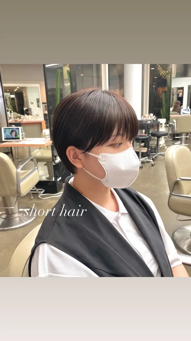 ショート カット ヘアセット ♡レイヤーボブ パーマ/うらら♡のヘアスタイル