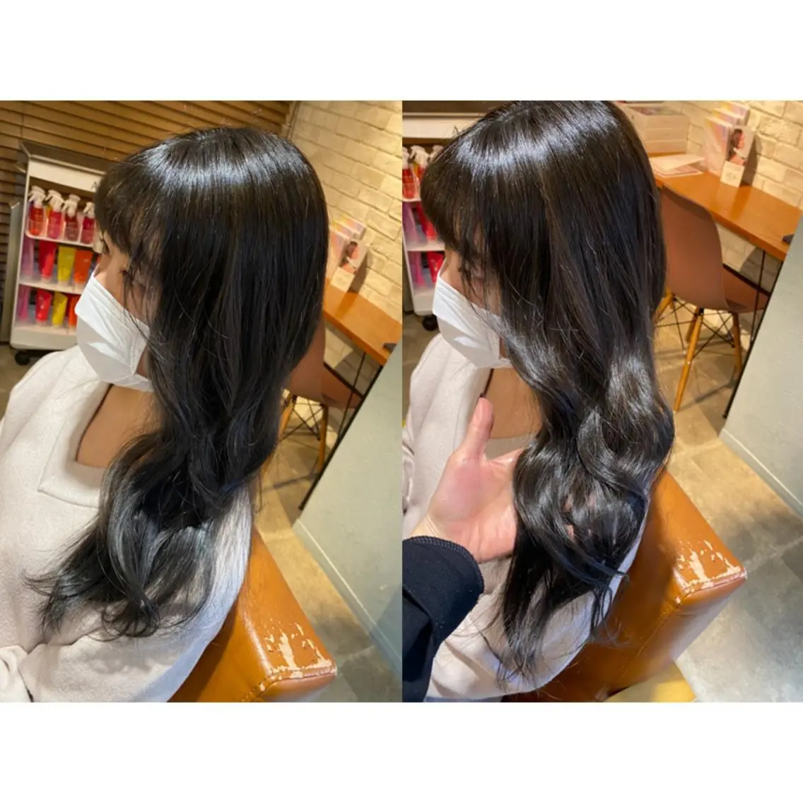 カラー ブリーチ ブリーチなしカラー 🩵盛れる顔周りヘア EMI🩵のヘアスタイル