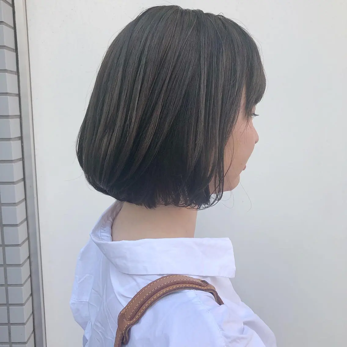 ショート カラー ブリーチ 透明感カラー デザインカラー ハイライトカラー ブリーチなしカラー 榎園 由美のヘアスタイル