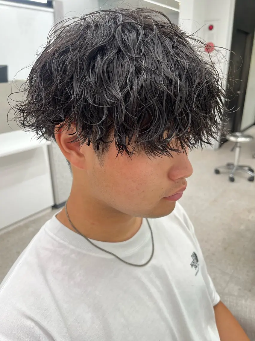 パーマ メンズ カット パーマ 🍐シャドウパーマ メンズ特化/守岡🍐のヘアスタイル