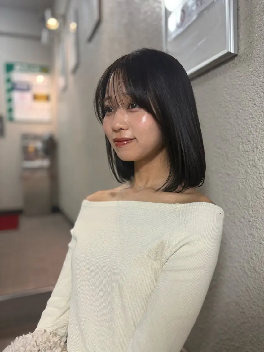 ミディアム カラー ヘアカラー 透明感カラー 🧚‍♂️さえのヘアスタイル