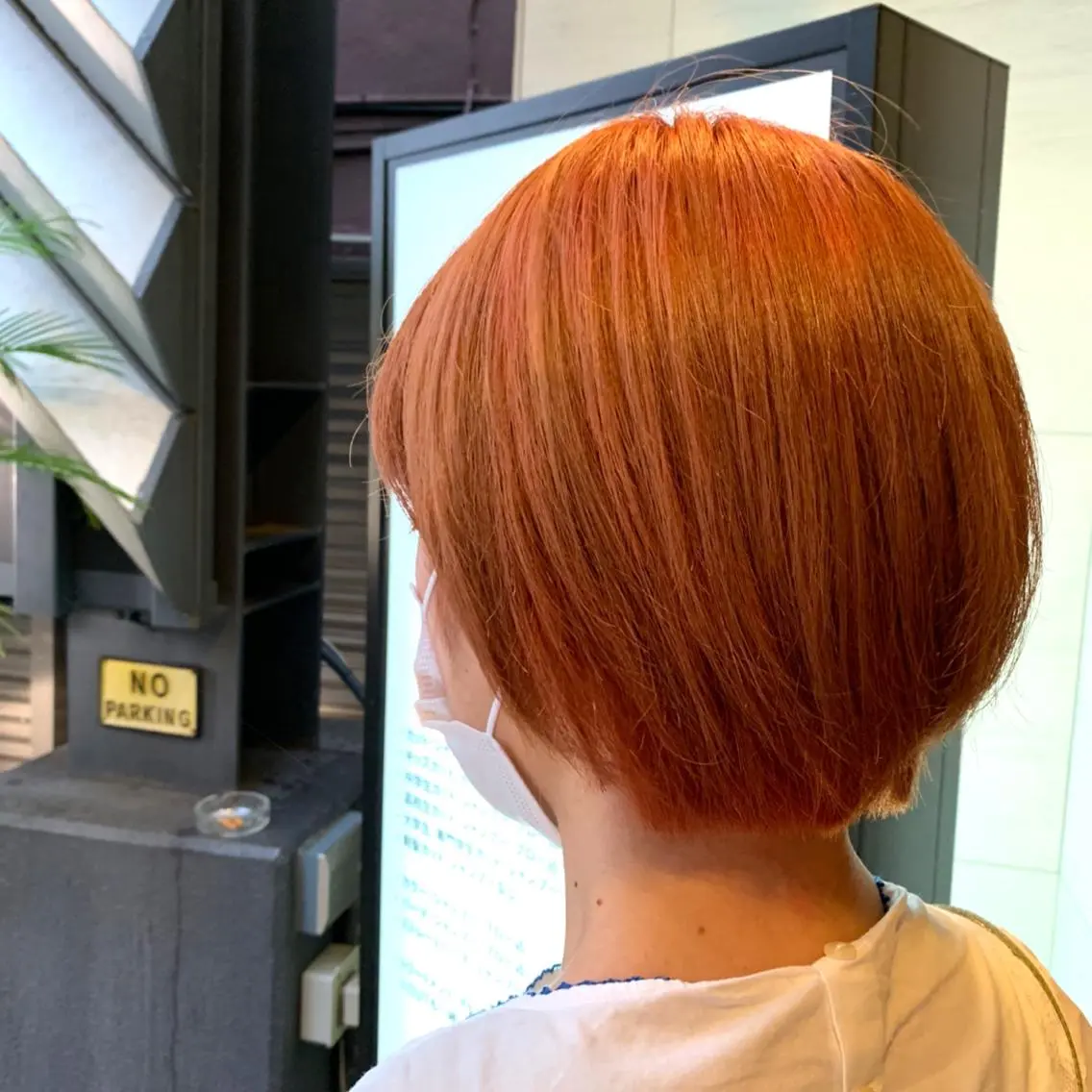 ショート カラー ヘアアレンジ ブリーチ 韓国レイヤー🇰🇷 美髪縮毛矯正🫧拓海のヘアスタイル