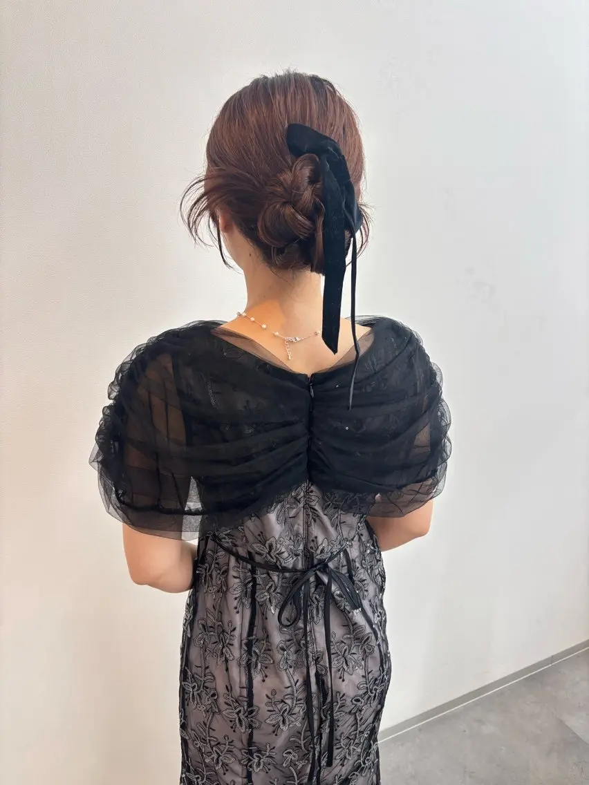 ロング ヘアセット 鍋嶋 涼香のヘアスタイル