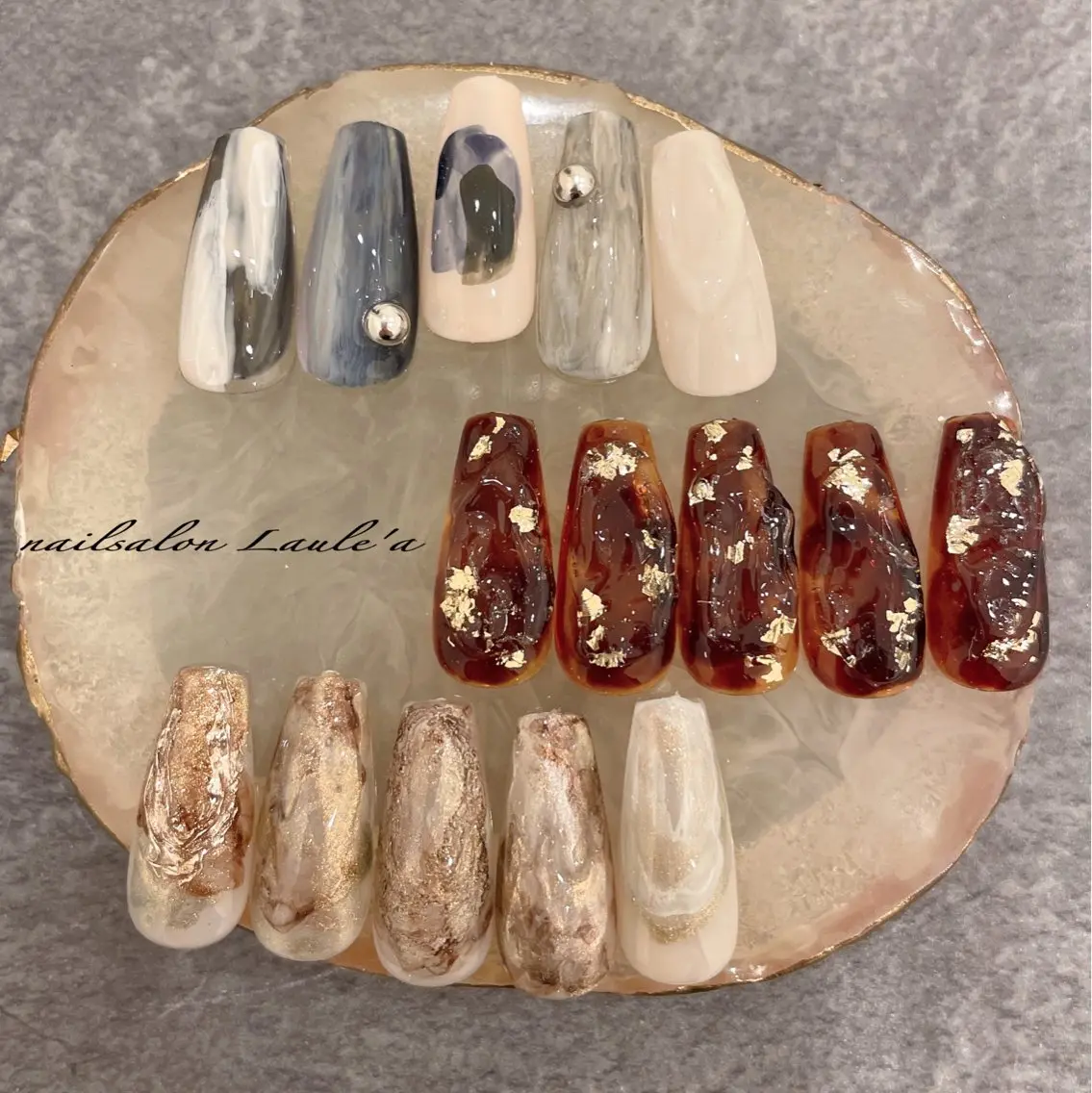 ネイル アートネイル フットネイル nailsalon Laule'aのネイルデザイン