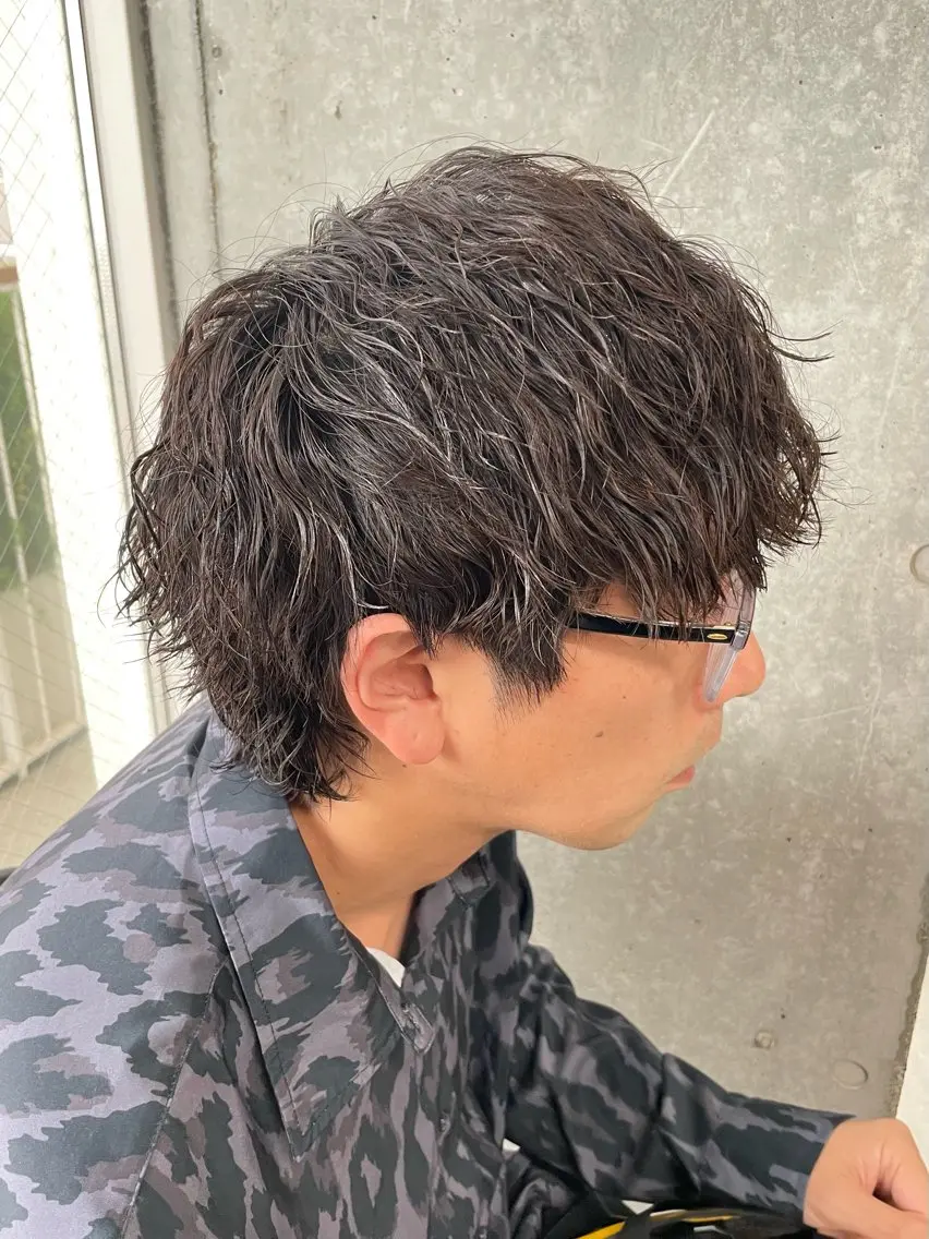 パーマ メンズ カット パーマ トリートメント ヘアセット メンズモテパーマ💙 fuwaのヘアスタイル