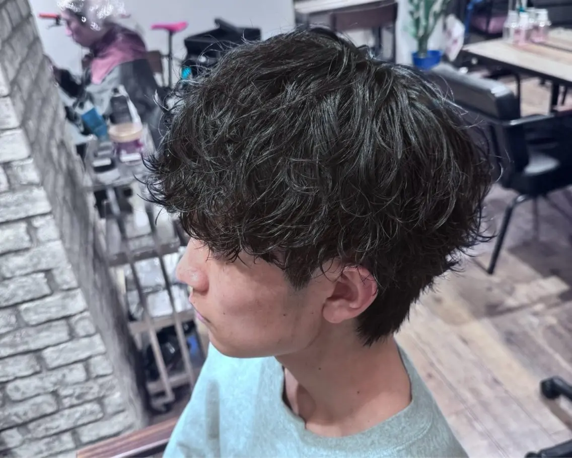 パーマ 前田 尚輝のヘアスタイル