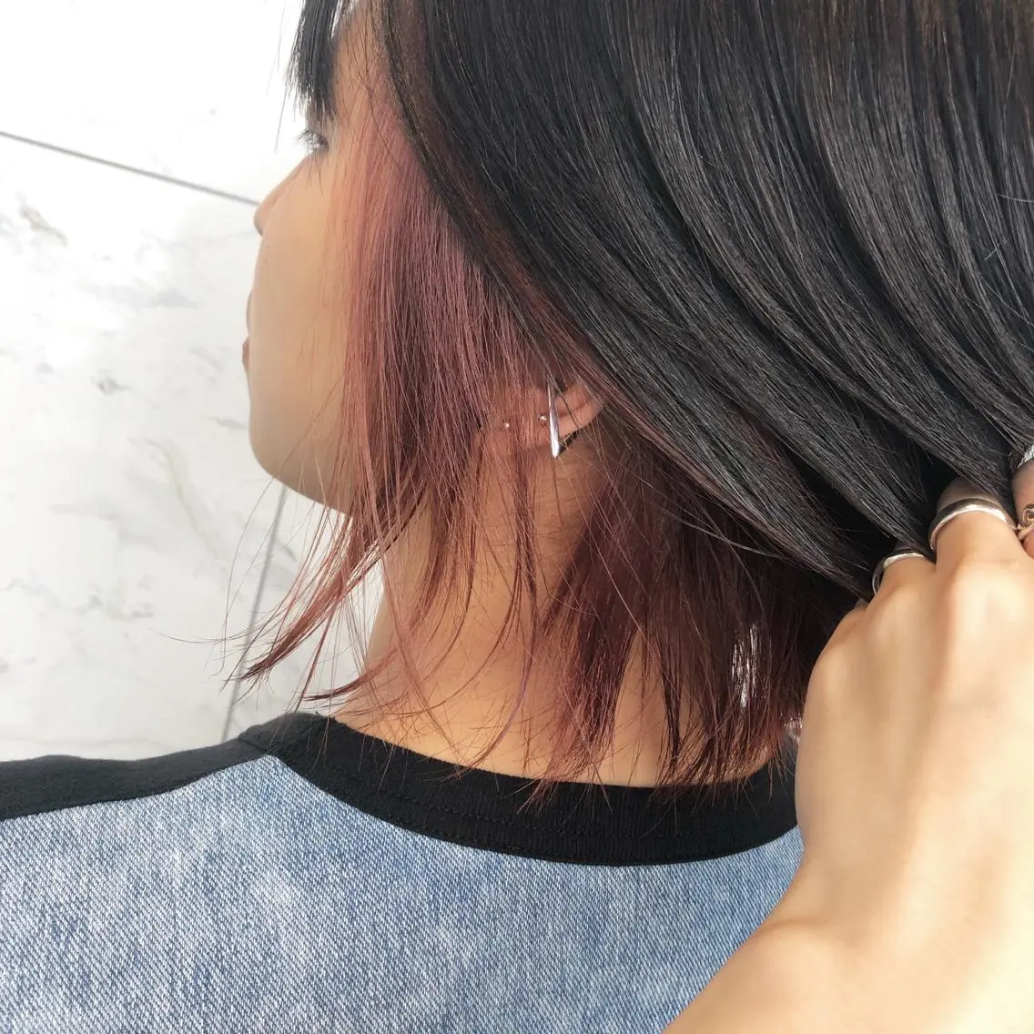 ショート カラー ヘアアレンジ yoshino yukoのマツエク・マツパデザイン