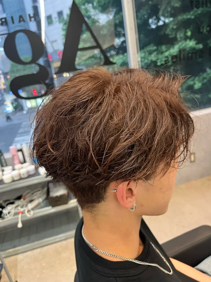カラー ブラウンカラー カット ヘアカラー ショート×透明感 仙台\RIKUのヘアスタイル