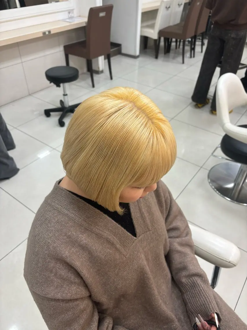 ショート カラー keany錦糸町 ハセベユウのヘアスタイル