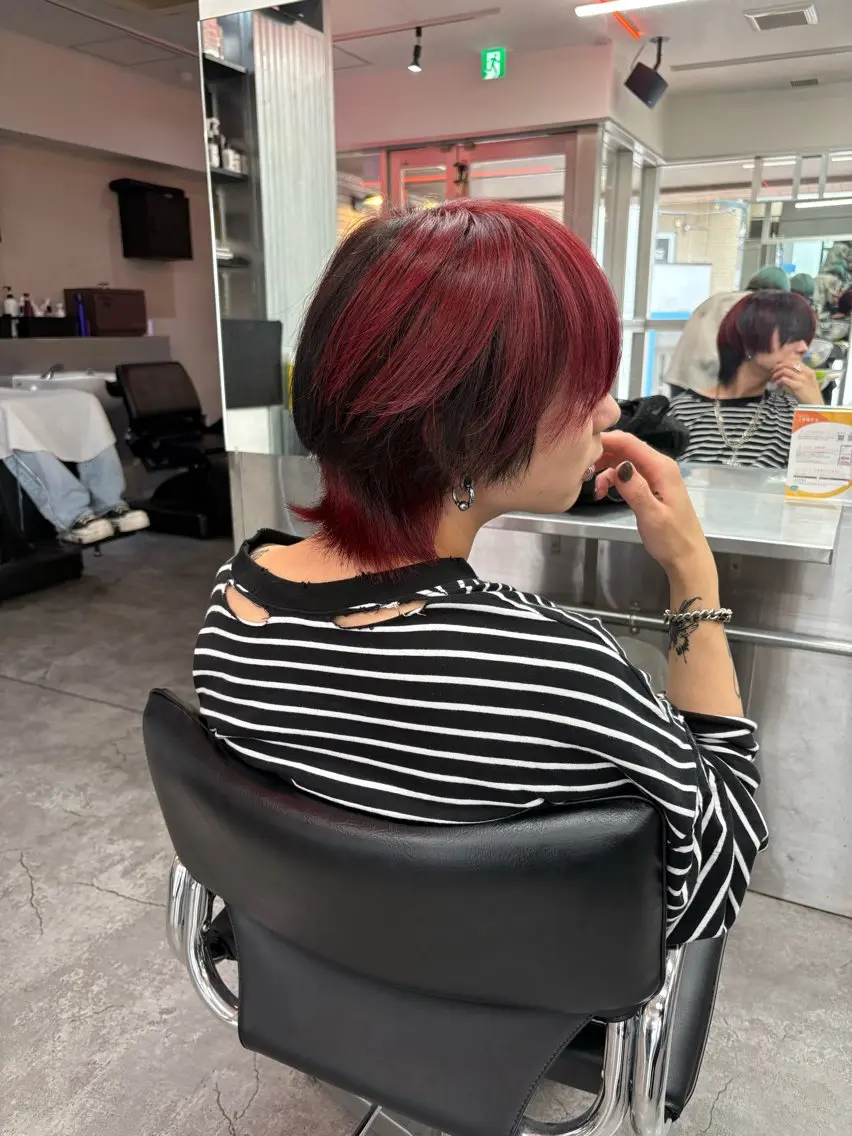 ミディアム カラー パーマ メンズ カット ヘアセット 🔥最強メンズ特化/ パーマの達人🔥風見のヘアスタイル