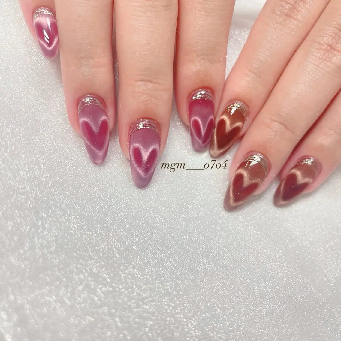 ネイル ハンドネイル ハンドケア MoON...❤︎ MeGuのネイルデザイン