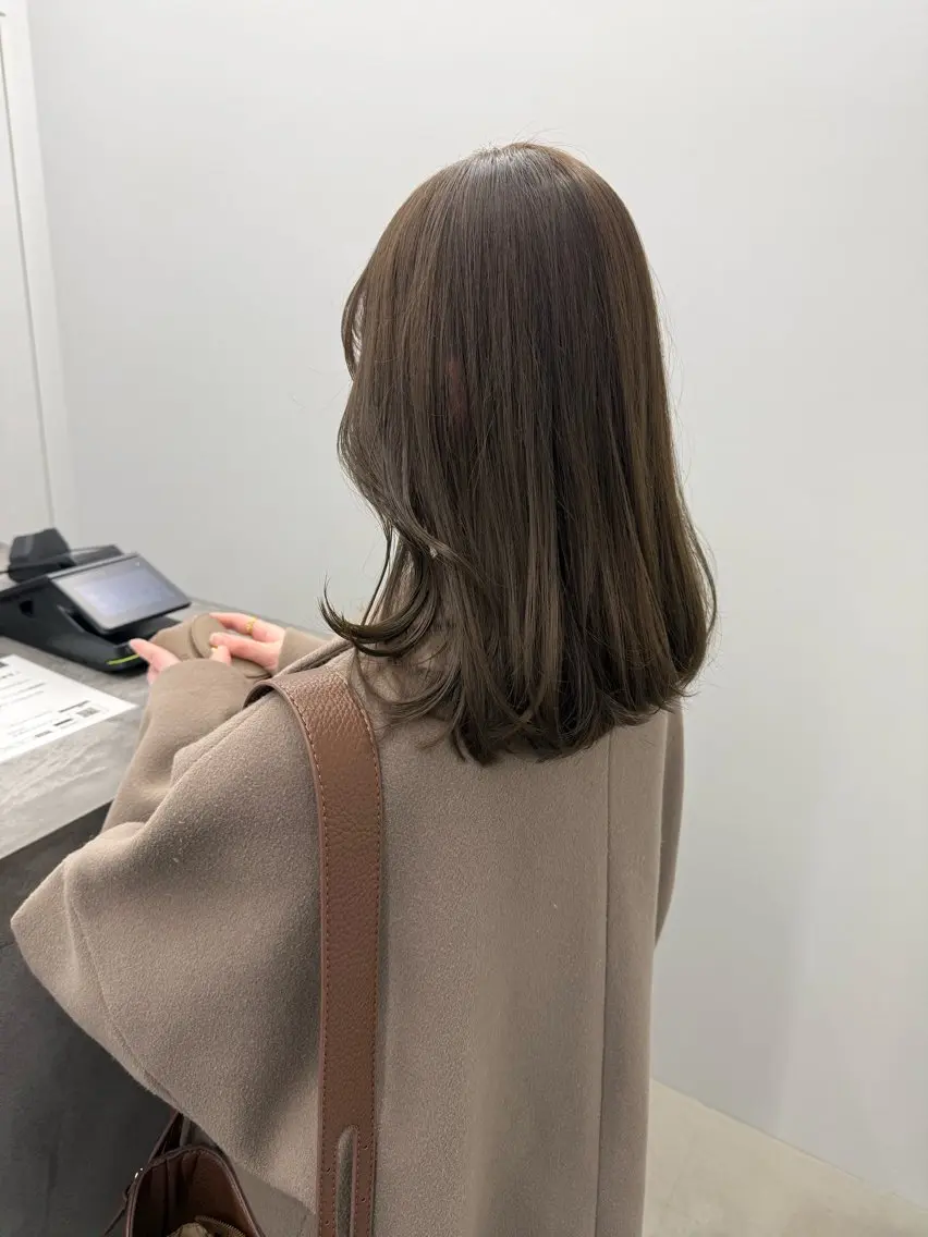 ミディアム カラー カット ヘアカラー トリートメント hana ROCCO3rdのヘアスタイル