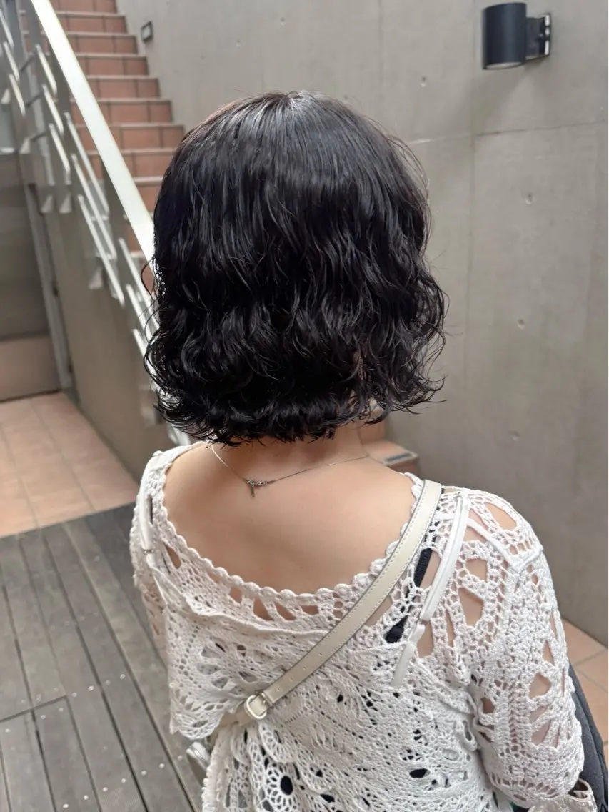 ショート パーマ カット パーマ 大橋 芽衣のヘアスタイル