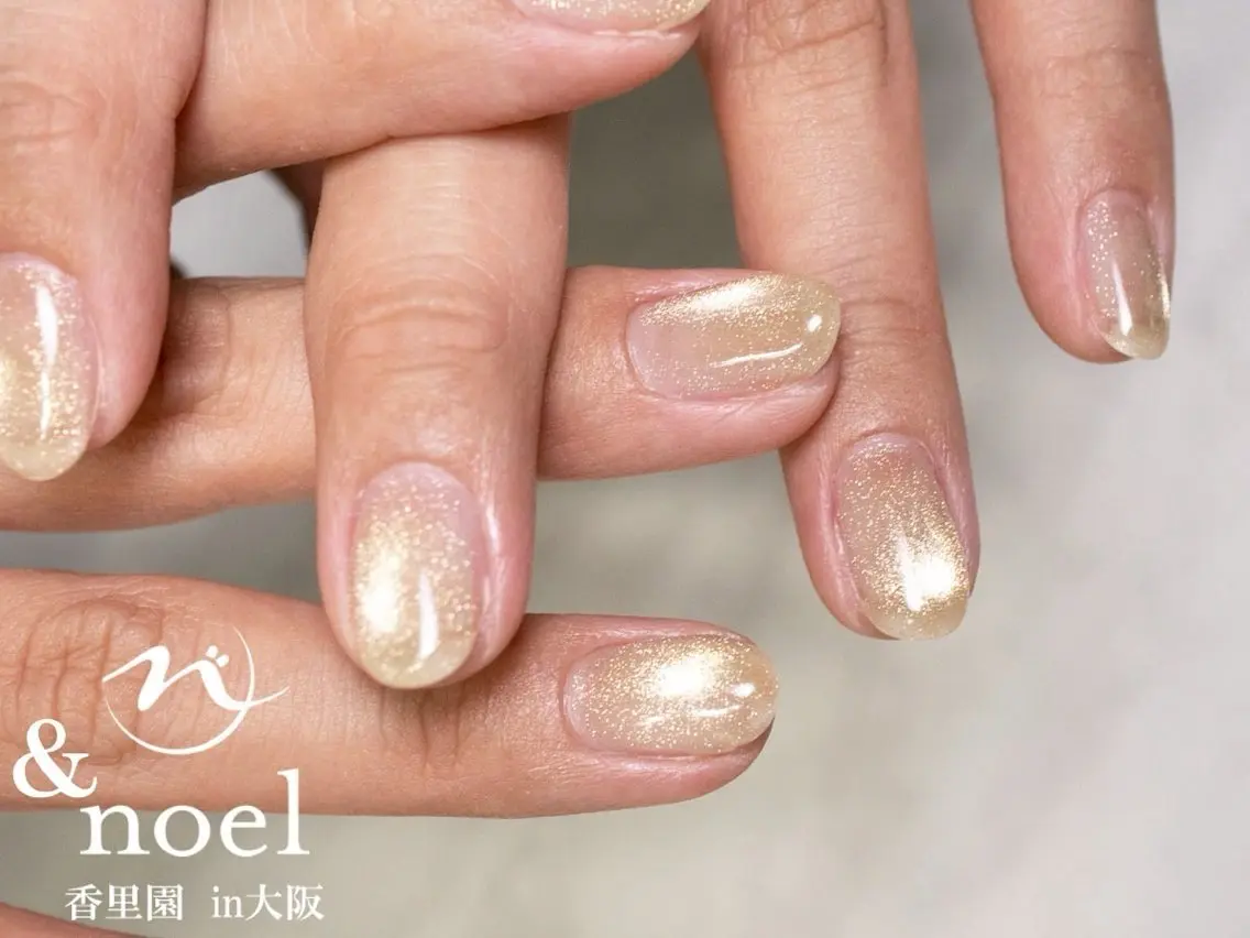 ネイル キラキラネイル マグネットネイル ハンドネイル Nailsalon ＆Noelのネイルデザイン