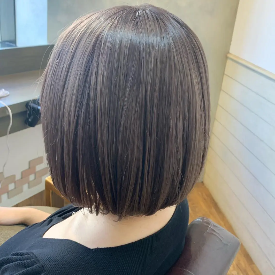 ミディアム カラー ベージュカラー ラベンダーカラー ✨️美髪矯正×似合わ せ艶カラー✨藤田透のヘアスタイル