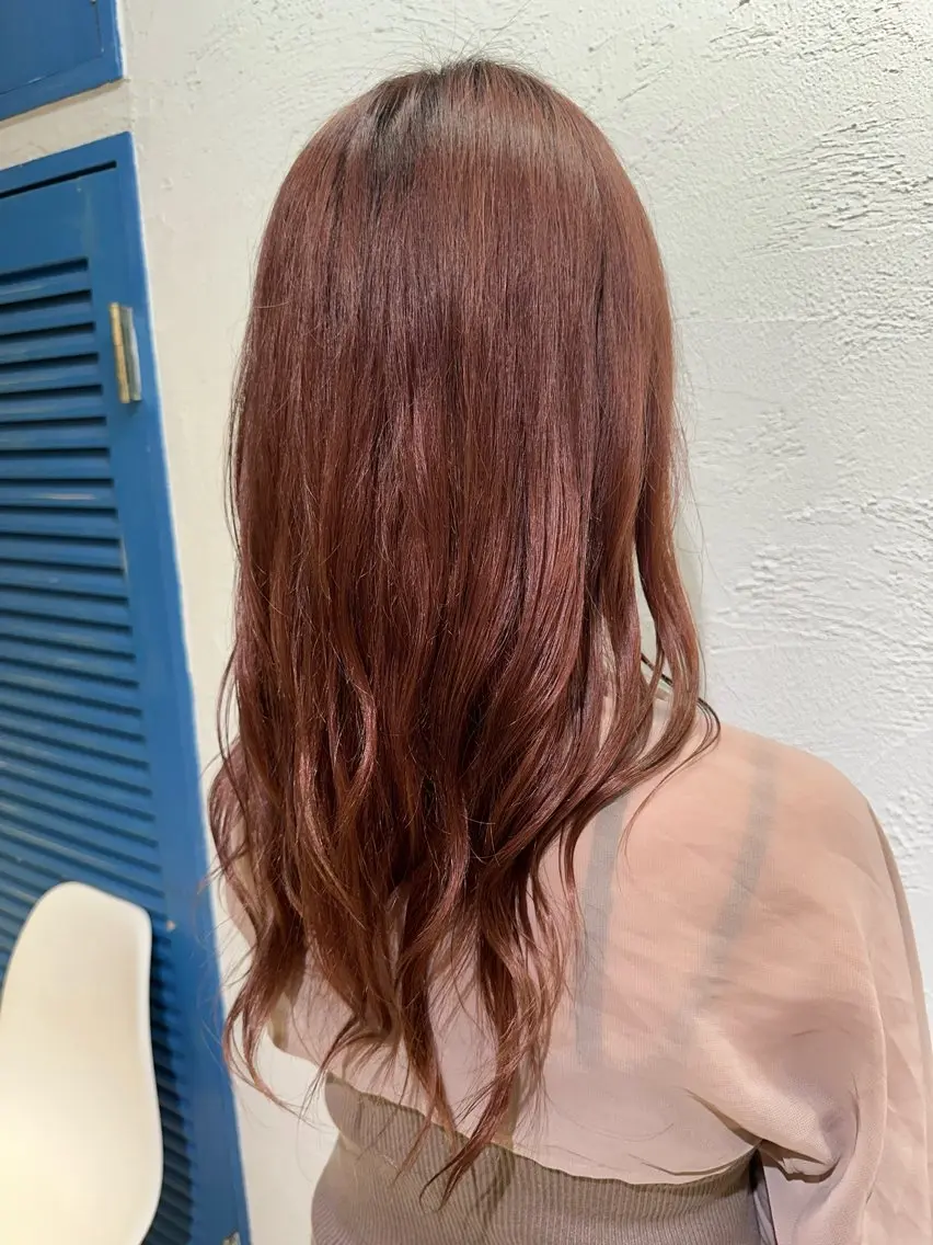 セミロング ヘアカラー トリートメント ブリーチカラーボブ sayo🧸🤎のヘアスタイル