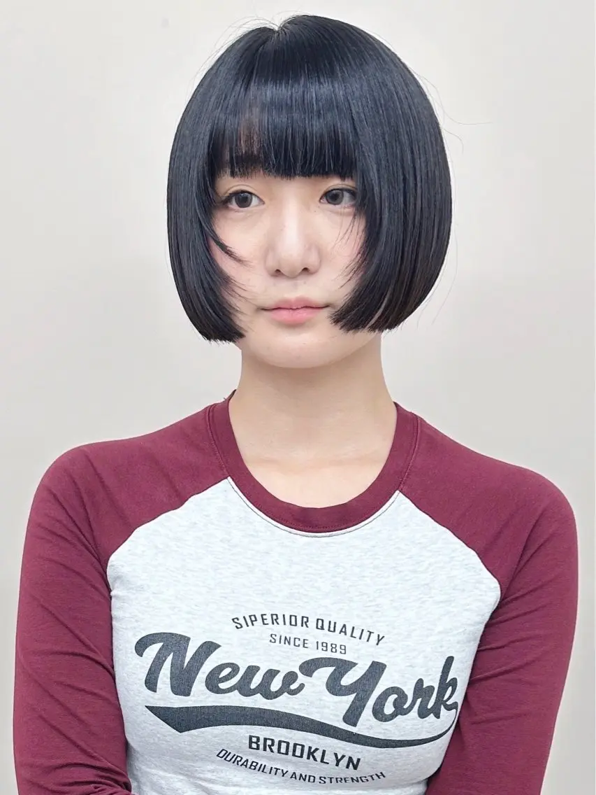 ショート カット ボブ/ゆるふわ ボブパーマ/とういのヘアスタイル
