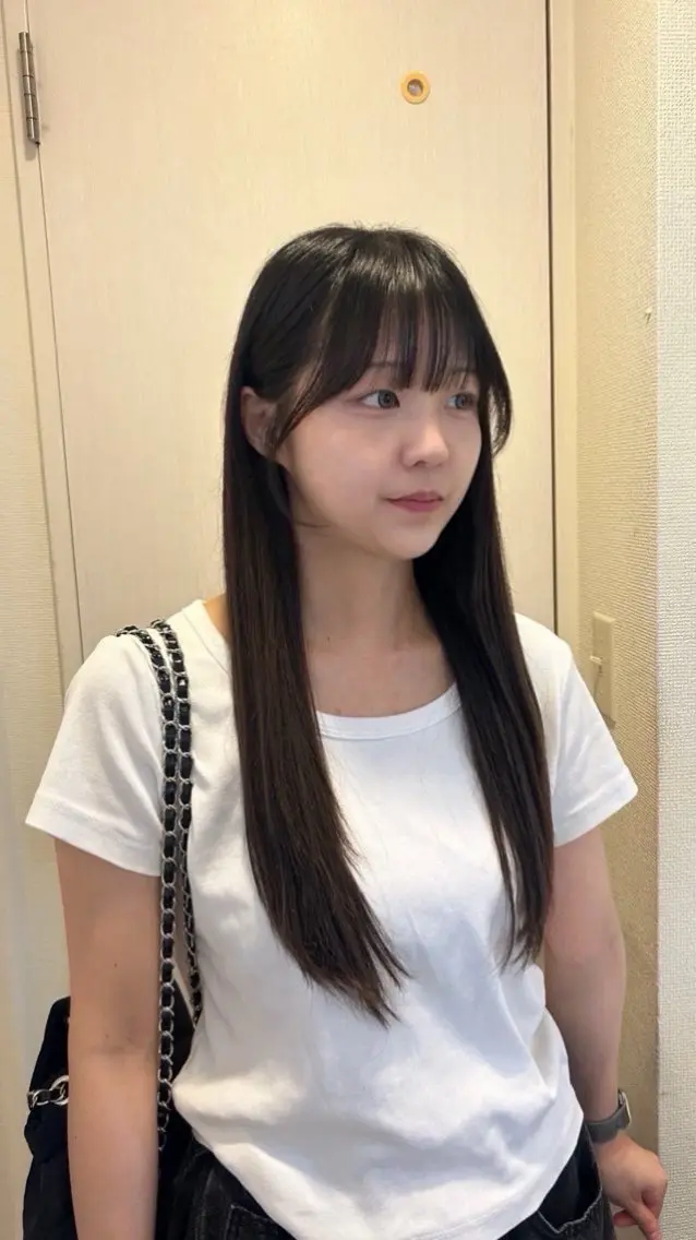 前髪パーマの写真