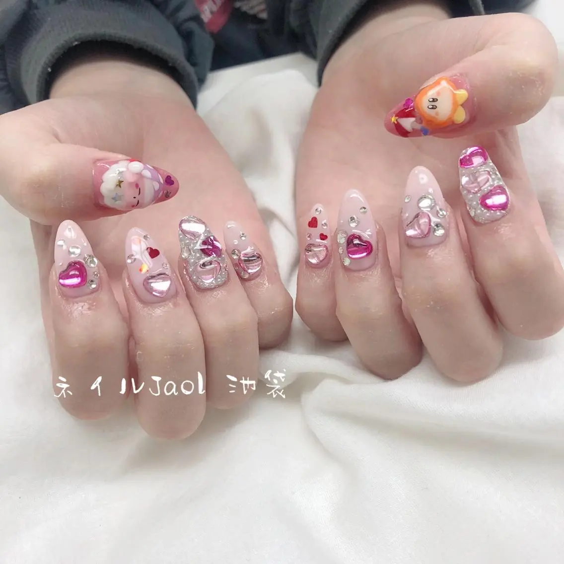セミロング ネイルJaol 池袋のネイルデザイン
