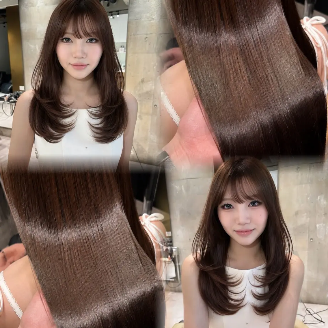 ロング ヘアカラー 小原 泉のヘアスタイル
