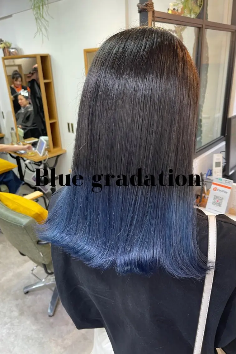 セットプラン★グラデーションカラー【ブリーチ込み】+treatmentの写真