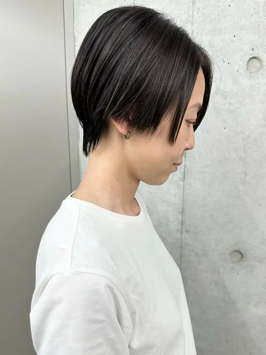 ショート カット ヘッドスパ ボブ/ゆるふわ ボブパーマ/とういのヘアスタイル