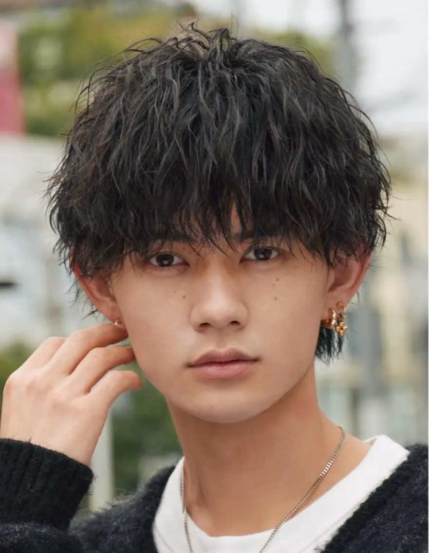 パーマ メンズ 髙村 心のヘアスタイル