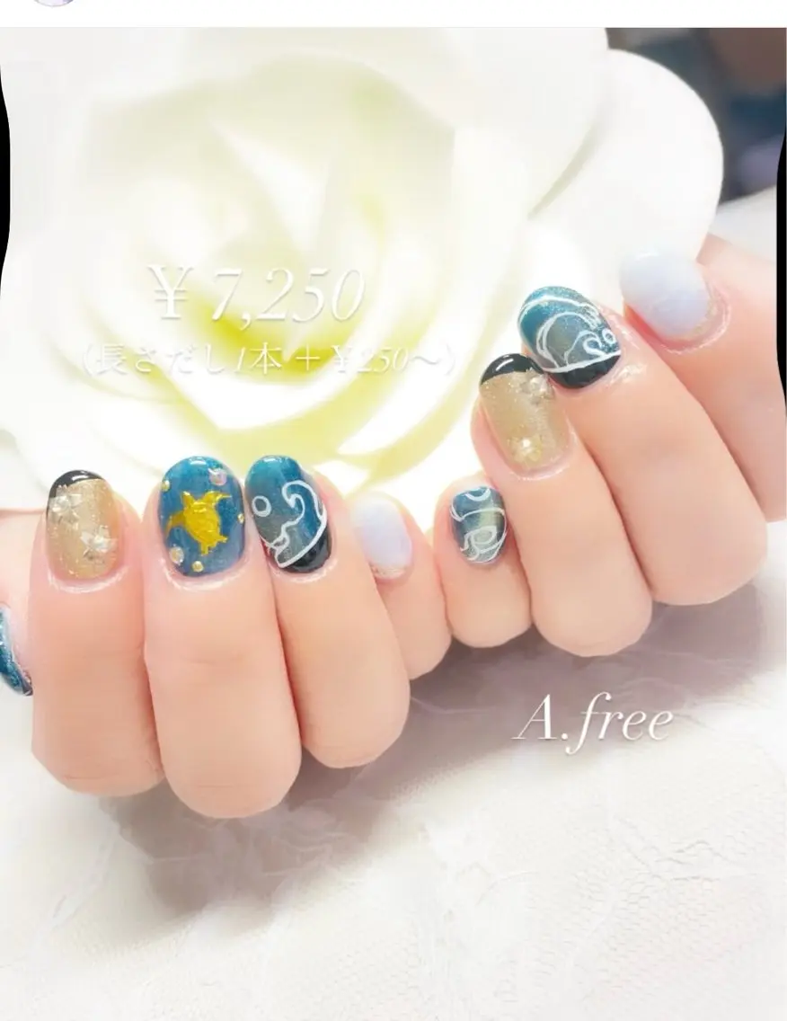 ネイル ジェルネイル A.free✧*｡ アレルギー対応✧*｡のネイルデザイン