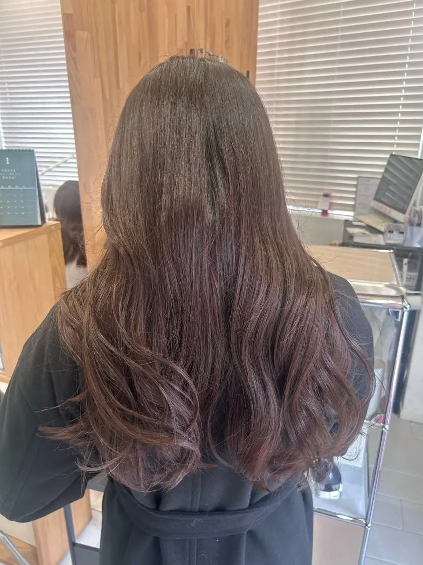 ロング カット ヘアカラー トリートメント 韓国ヘア ‎⟡.·KANA🐥のヘアスタイル