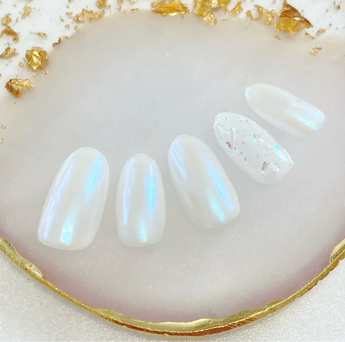 ネイル オーロラネイル ラメ(グリッター) Nail room101のネイルデザイン