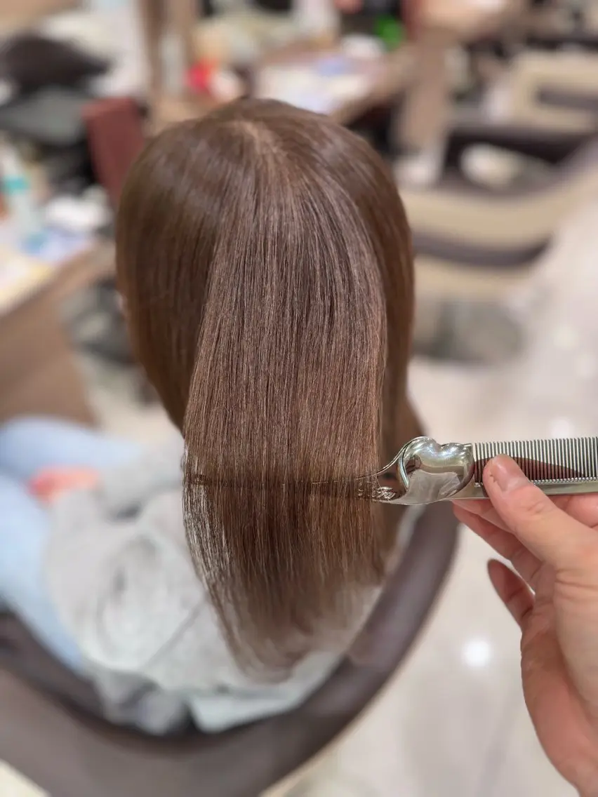 ロング カラー カット ヘアカラー トリートメント 指原 仁のヘアスタイル