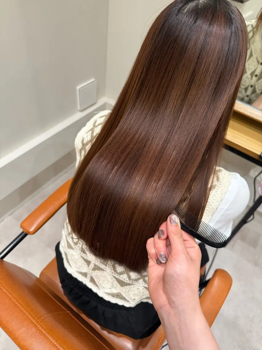 ロング カラー カット ヘアカラー トリートメント 💛🤍U too e’s /店長🧸のヘアスタイル