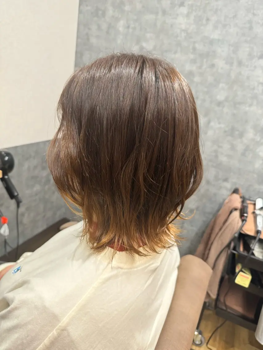ミディアム カラー ベージュカラー ブラウンカラー ナチュラルブラウン reeed konnoのヘアスタイル