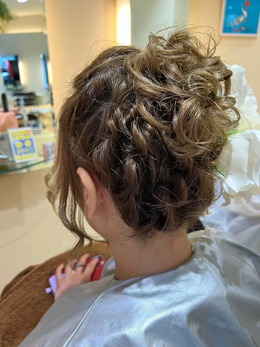 ショート ヘアアレンジ ヘアセット ルジャルダン葛西 NAOのヘアスタイル