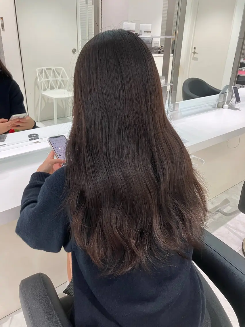 ロング カラー ヘアアレンジ 💓色落ちまで綺麗な 垢抜けカラー💓のヘアスタイル