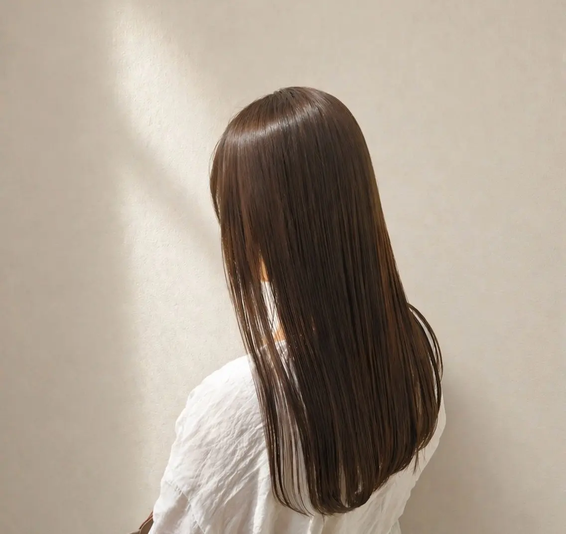 ロング カラー ベージュカラー ブリーチ ブリーチなしカラー カット ヘアカラー トリートメント 艶カラー/レイヤー カット🫧あいりのヘアスタイル
