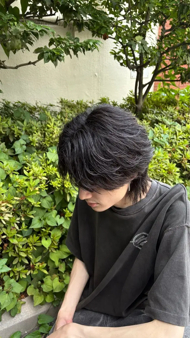 メンズ フェザーパーマ メンズパーマ 永倉 迅人 /メンズカットパーマのヘアスタイル