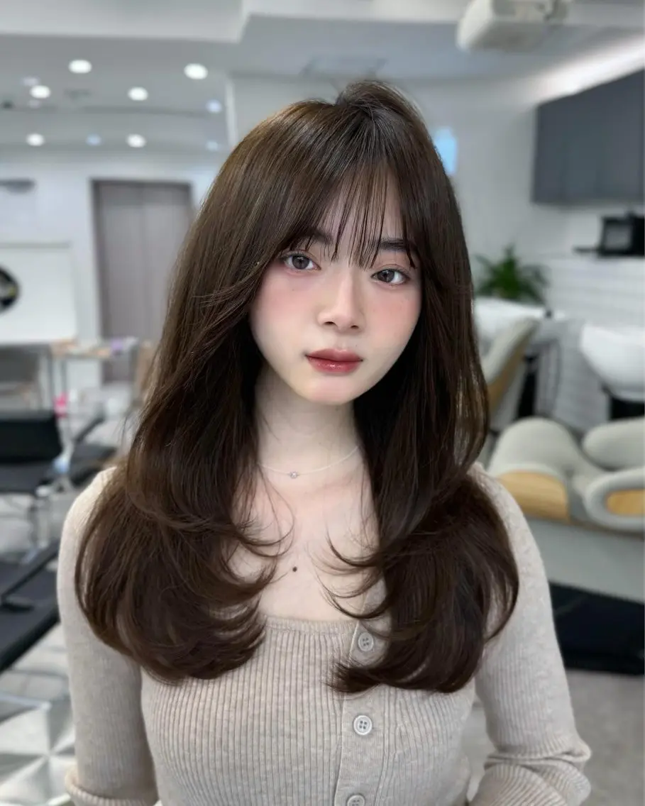 セミロング 映える顔まわり/前髪 特化 💗 ユキマのヘアスタイル