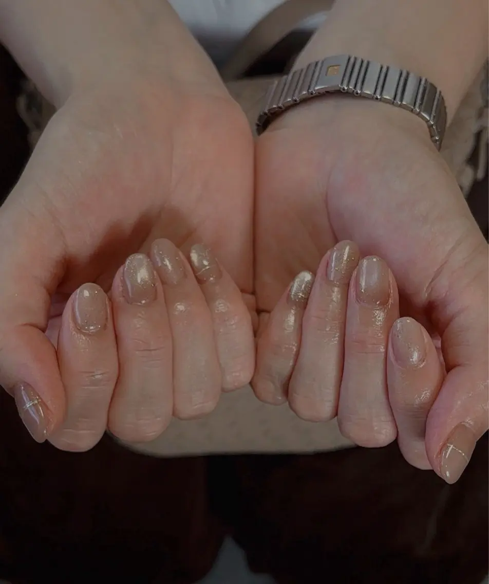 ネイル ジェルネイル キラキラネイル マグネットネイル ニュアンスネイル オフィスネイル ハンドネイル tamu nail 金町のネイルデザイン