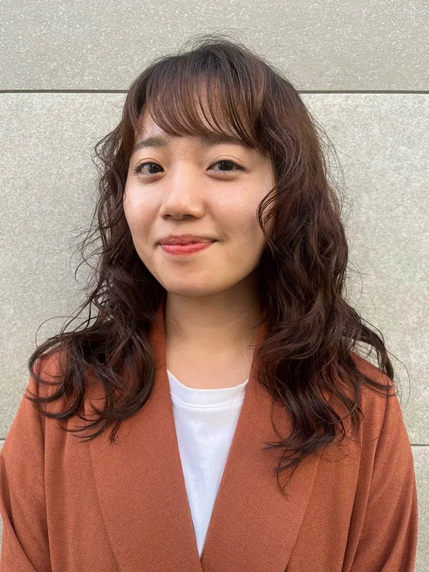 ロング パーマ ロング デジタルパーマ カット パーマ 似合わせパーマ/ 山本銀次郎のヘアスタイル