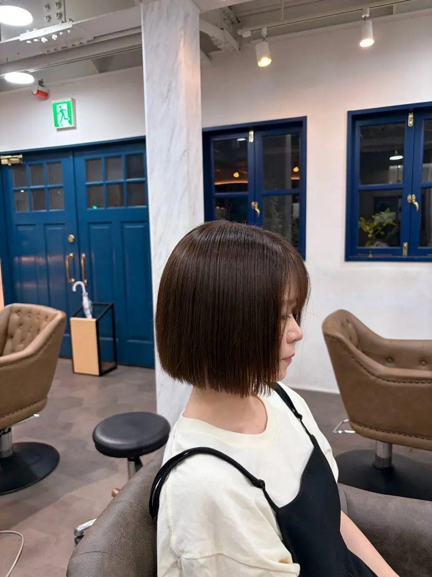 ショート カット 🌱縮毛矯正/カラー /🌈りつき🌈のヘアスタイル
