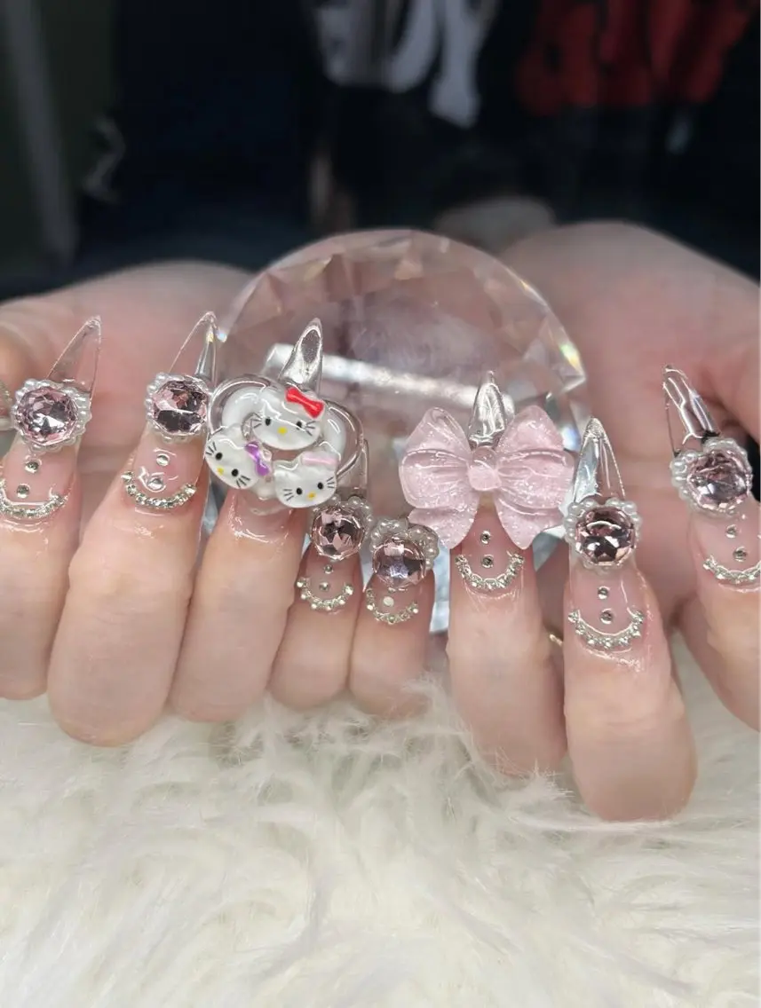 ネイル アートネイル オーロラネイル チークネイル 長さ出し フットネイル ハンドネイル 銀河_ Chan nailsのネイルデザイン