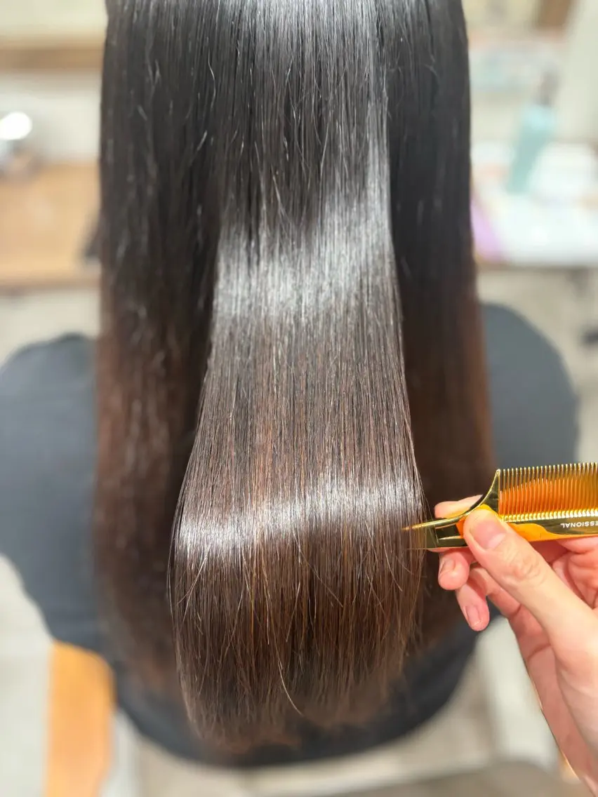 セミロング 髪質改善 トリートメント おかだ まなみのヘアスタイル