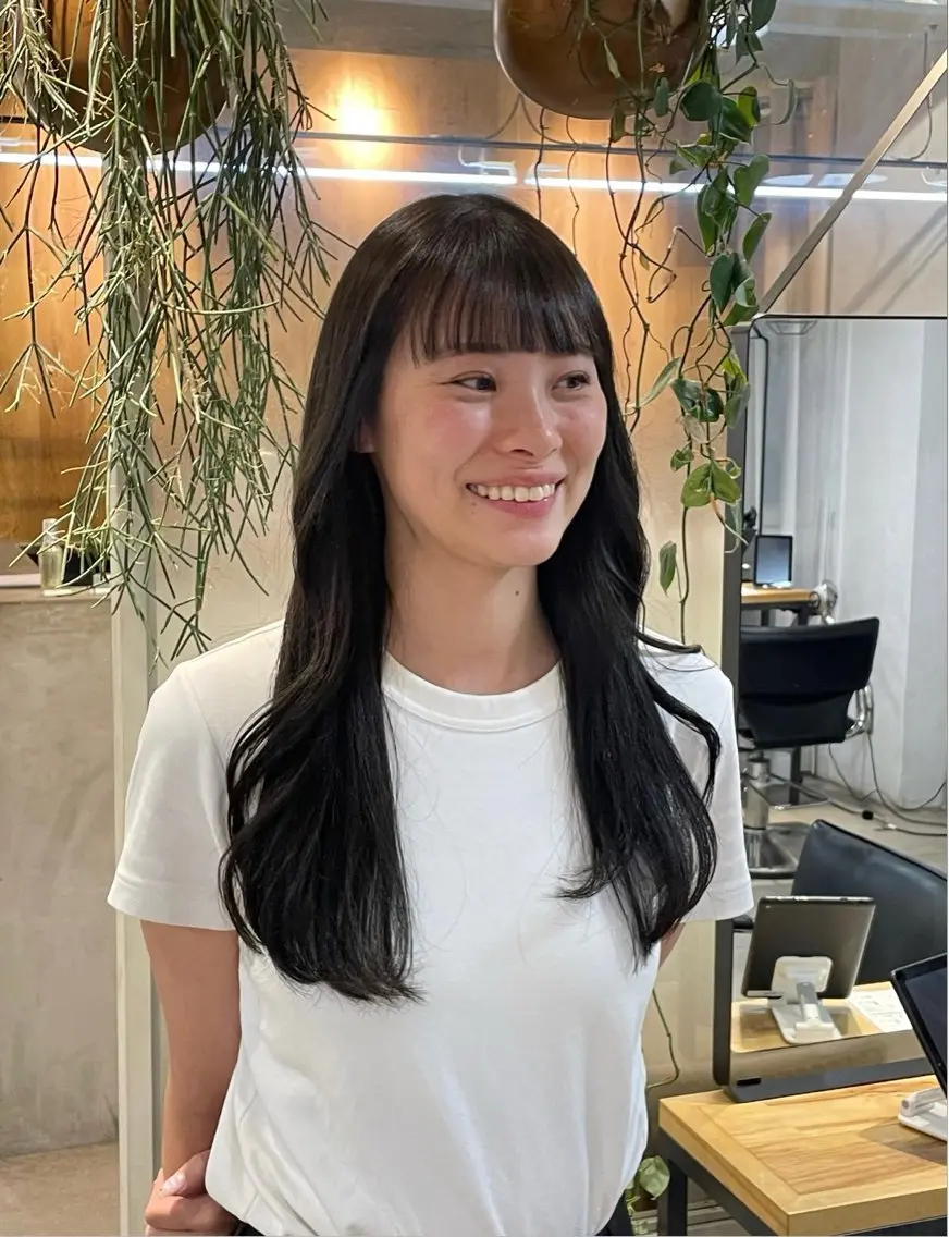 カラー ヘアカラー トリートメント とば みゆうのヘアスタイル