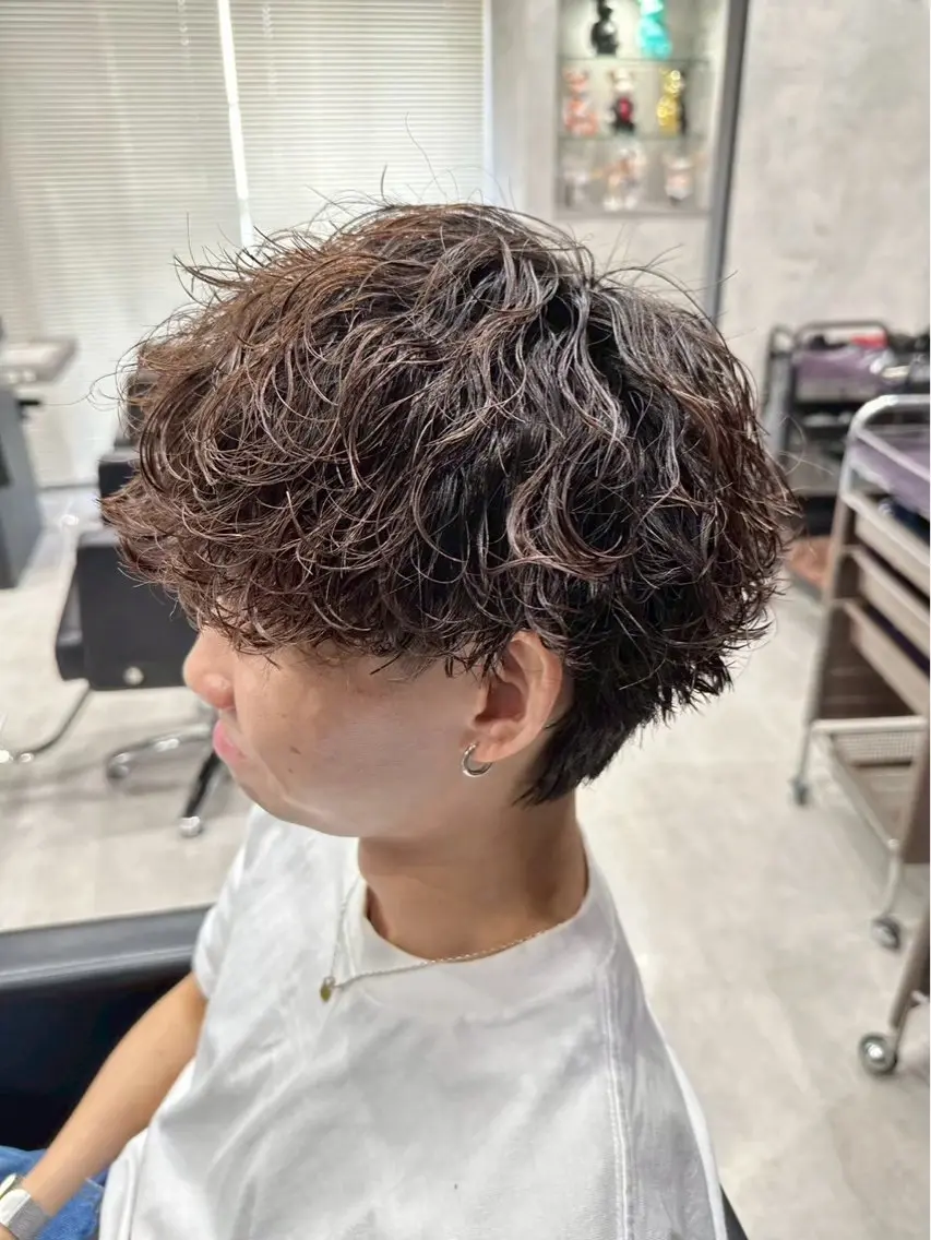 パーマ メンズ メンズパーマ 波巻きパーマ スパイラルパーマ ツイスパ／フェザー パーマ特化🔥真裟斗のヘアスタイル