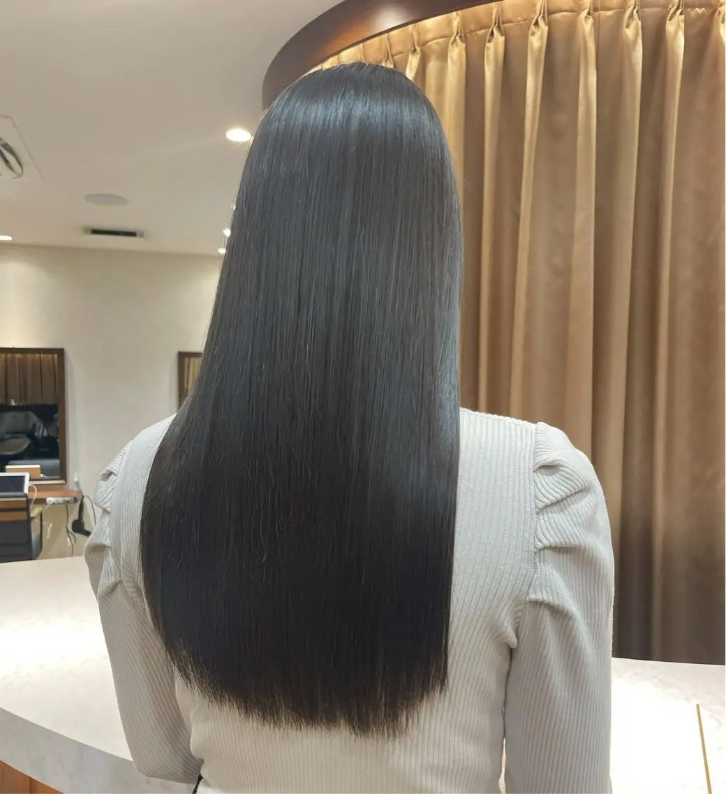 ミディアム 縮毛矯正 トリートメント Lond  mare 🦋ayana🦋のヘアスタイル