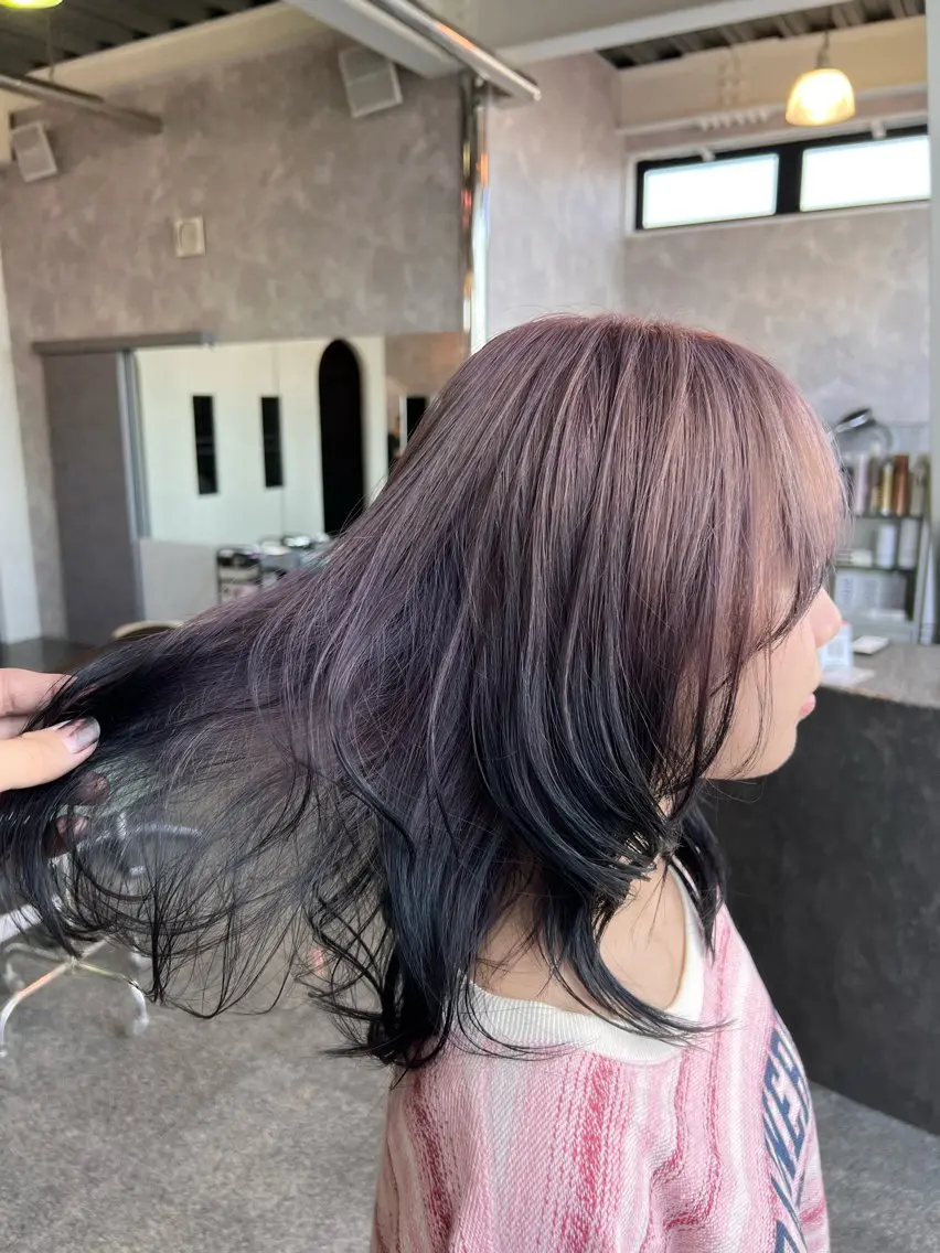 セミロング カラー ブリーチ カット ヘアカラー トリートメント Oops旧TABOO 早野太郎のヘアスタイル