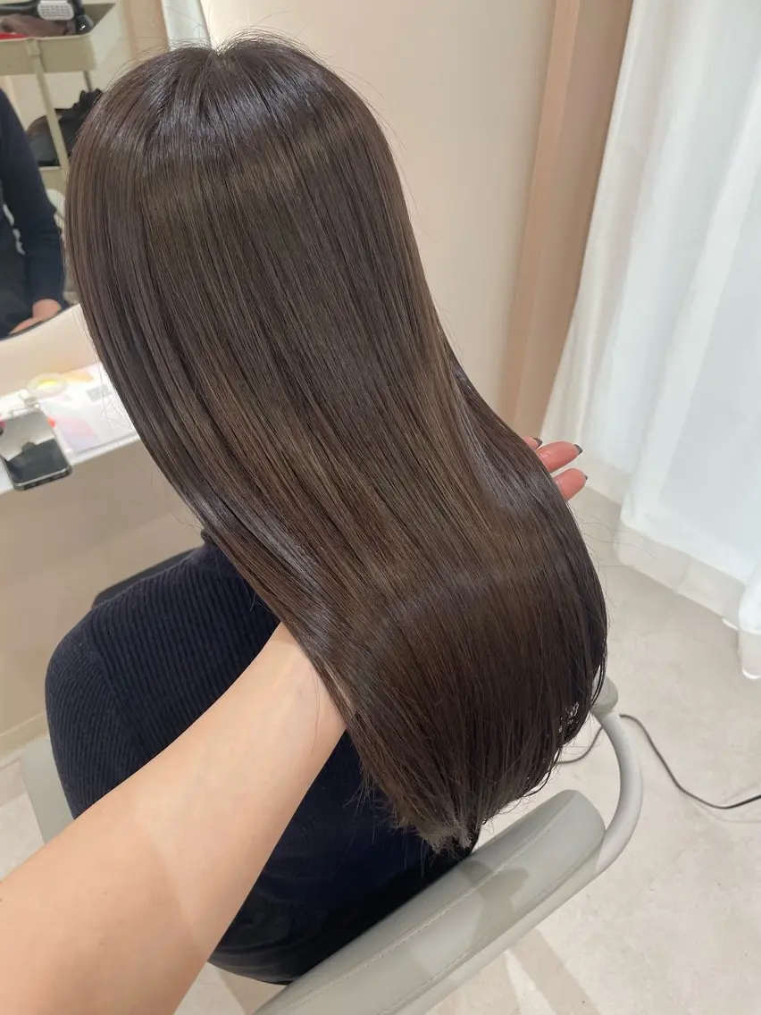 ロング カラー 髪質改善 トリートメント カット ヘアカラー トリートメント スズキ シオリのヘアスタイル